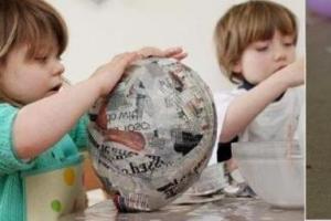Craft, toy, applique - DIY decorative balloon with a basket: ideas, diagram, photo