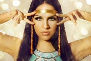 Egyptský make-up Dvojitý egyptský obrys